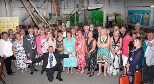 Farnborough Lions and their guests pictured in front of the Cody Flyer at the FAST Museum Farnborough Lions and their guests pictured in front of the Cody Flyer at the FAST Museum