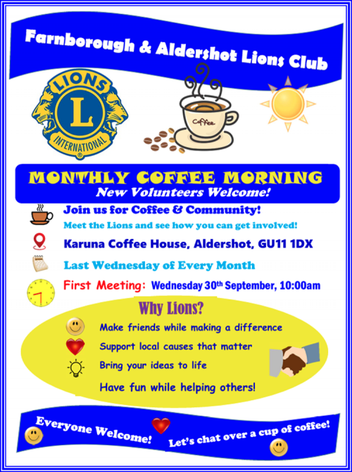 Monthly Coffee Mornings