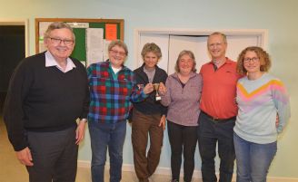 The victorious Vikings as overall winners of the October Quiz Night The victorious Vikings as overall winners of the October Quiz Night
