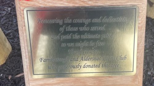 Remembrance plaque Remembrance plaque