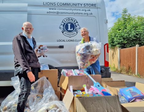 Toys being taken to the Lions Community Store for donation to families in need at Christmas Toys being taken to the Lions Community Store for donation to families in need at Christmas