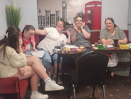 Team enjoying the Aldershot Quiz Night Team enjoying the Aldershot Quiz Night