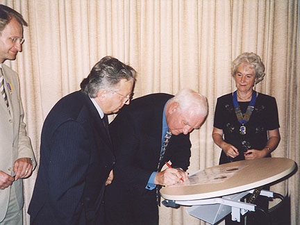 And Ray Witnesses the signing!!!.
